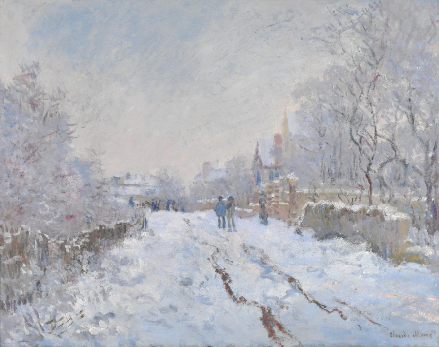 Cảnh tuyết rơi ở Argenteuil (Claude Monet, 1875)