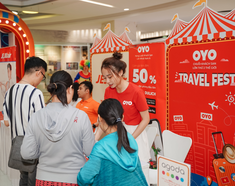 Tại Klook Fest còn có sự tham gia của những đối tác như Jeju Air, Agoda và OYO...