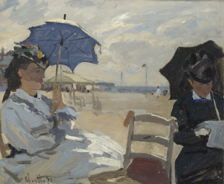 Bãi biển Trouville (Claude Monet, 1870)