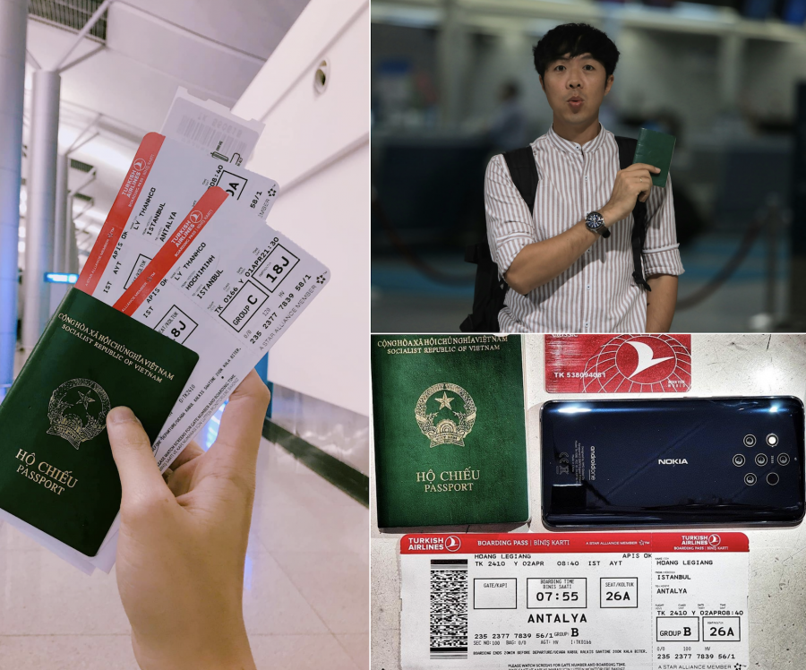 Các travel blogger hào hứng cập nhật về việc chuẩn bị cho chuyến hành trình đi Thổ Nhĩ Kỳ. Travel Blogger Hoàng Lê Giang hóm hỉnh chia sẻ chỉ cần vé máy bay Turkish Airlines, điện thoại Nokia, hộ chiếu và thẻ tín dụng là đã đủ để lên đường.