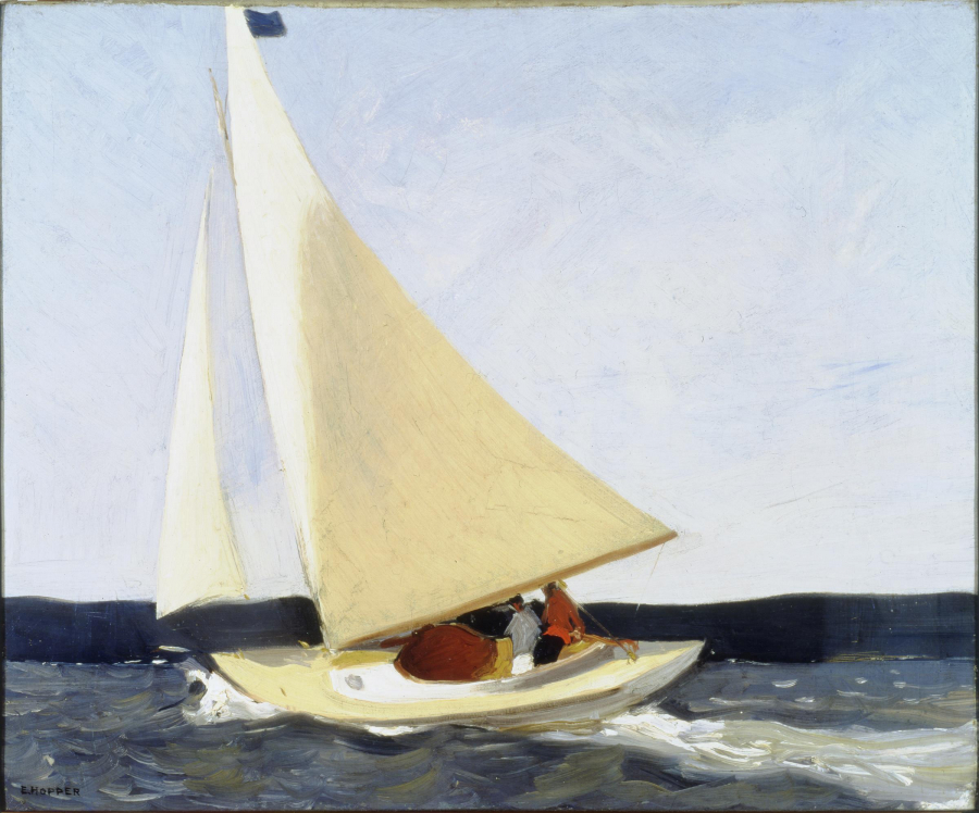 Dạo thuyền buồm (Edward Hopper, 1911)