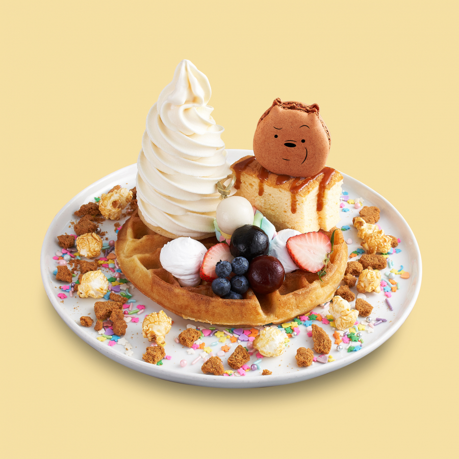 Grizzly’s Favourite Fruity Caramel Waffles