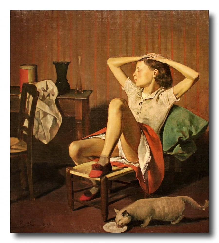 Tác phẩm Thérèse Dreaming (1938) của danh họa Balthus (nguồn: Internet)