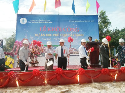 Quảng Nam: Khởi công dự án khu phố chợ 23,2 tỷ đồng 