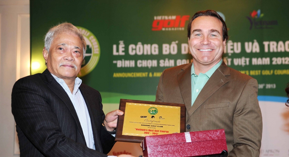 Sân Golf Đà Nẵng đạt danh hiệu 'Sân Golf tốt nhất Việt Nam năm 2012-2013'