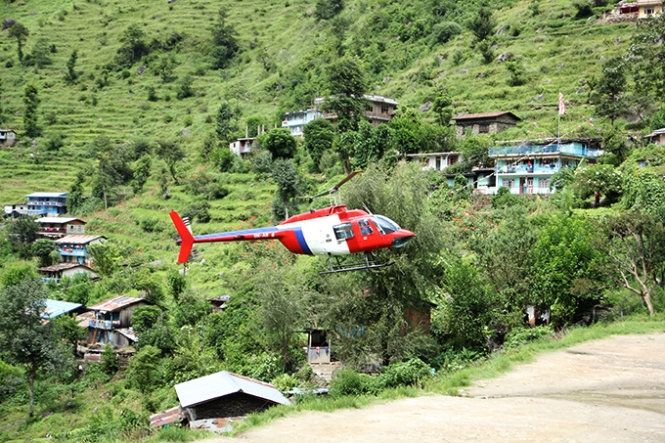 Nepal và hành trình trực thăng xuyên biên giới