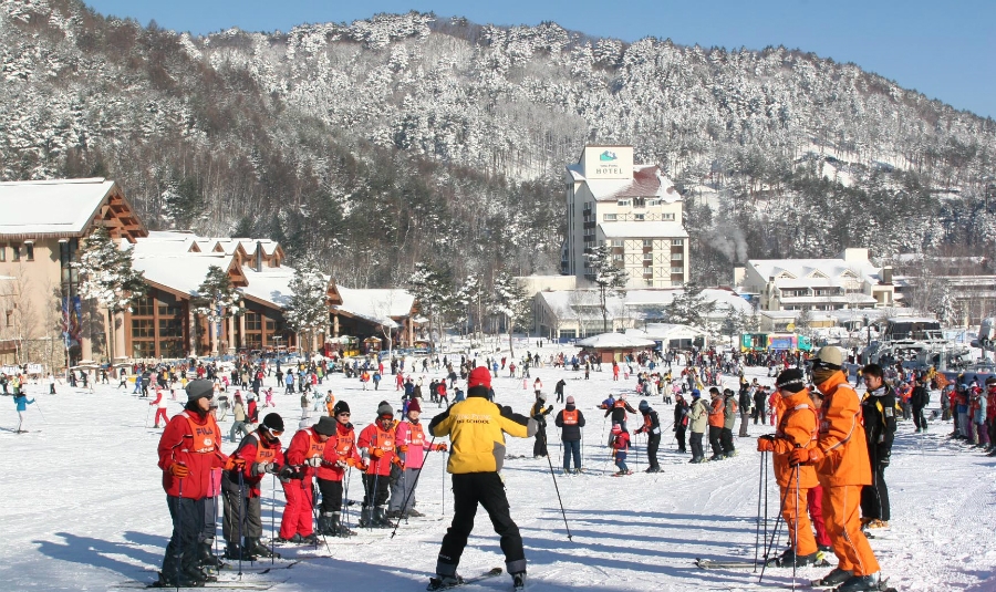 Trượt tuyết trên đỉnh Seorak