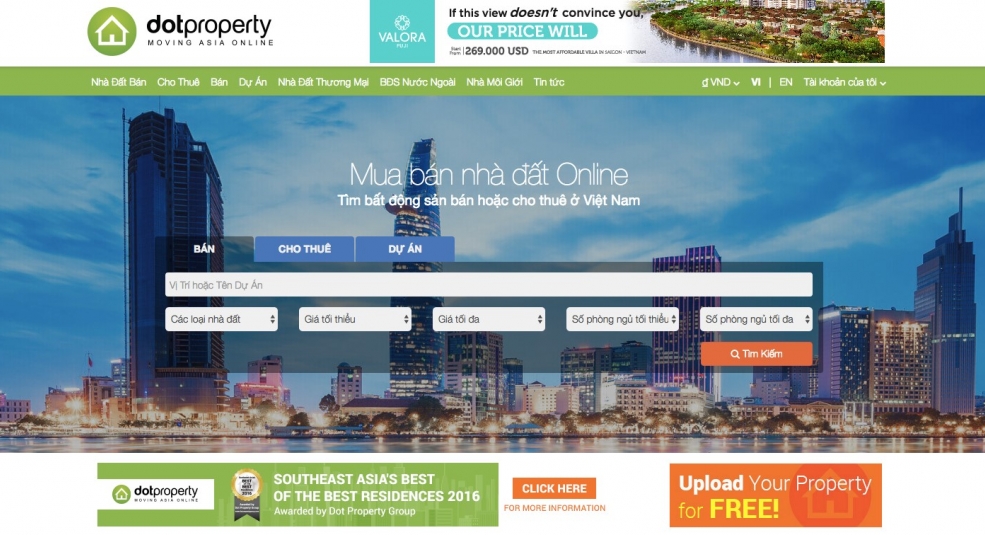 DOT PROPERTY – Cổng thông tin bất động sản nóng nhất châu Á 