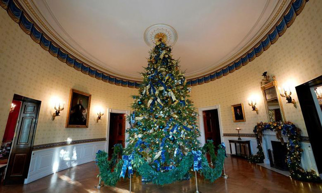 Đệ nhất phu nhân Mỹ trang trí Nhà Trắng lộng lẫy đón Giáng sinh