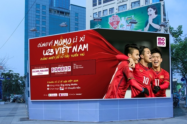 Cùng Momo lì xì U23 Việt Nam