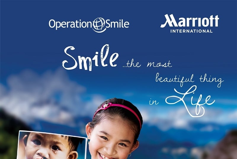 Khách sạn thuộc Tập đoàn Marriott tại Hà Nội hỗ trợ cho tổ chức Phẫu thuật Nụ Cười