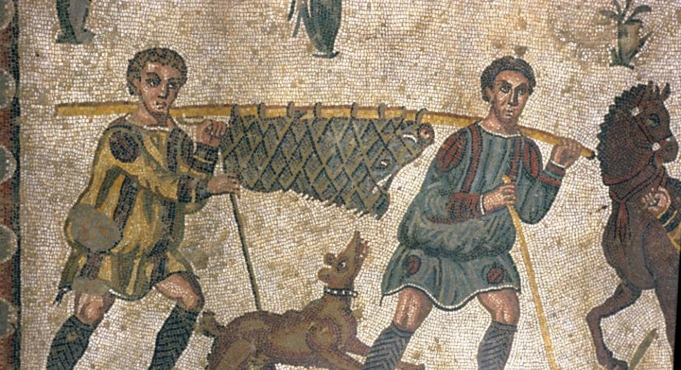 Các tuyệt tác Roman mosaic trong lâu đài cổ