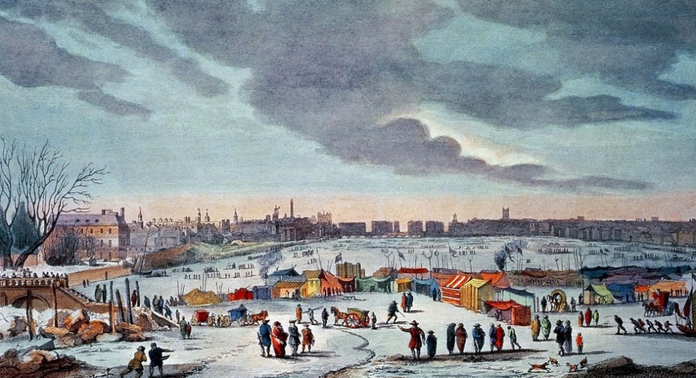 Chợ phiên trên dòng sông băng Thames 