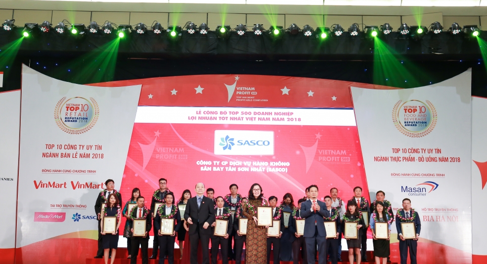 SASCO nhận giải thưởng uy tín 2018