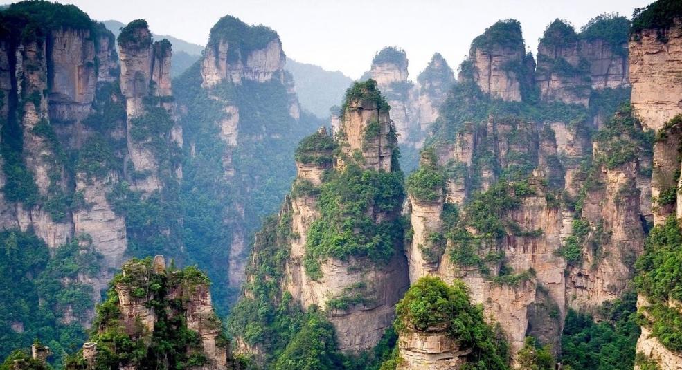 ảnh Điểm Thu Hút Khách Du Lịch Nổi Tiếng Của Trung Quốc Núi Avatar  Hallelujah ở Trương Gia Giới Cột đá Dãy Núi Vách đá ở Vũ Lăng Nguyên Lúc  Hoàng Hôn