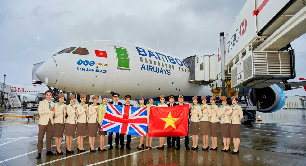 Bamboo Airways công bố đường bay thẳng Việt - Anh