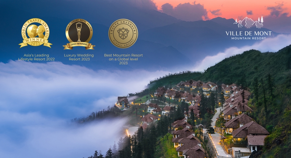 Ville De Mont Mountain Resort ở Sa Pa được 3 tổ chức du lịch uy tín nhất toàn cầu vinh danh