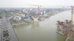 Cầu Đuống mới nguy cơ chậm tiến độ: Vì đâu gần 1 năm vẫn chưa có mặt bằng thi công?