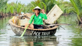 Khám phá tour 'Vớt rác trong rừng dừa Bảy Mẫu'