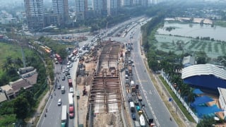 Nút giao An Phú phía Đông TP.HCM đang dần về đích