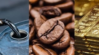 Giá cà phê bất ngờ giảm sâu, thị trường kim loại khởi sắc