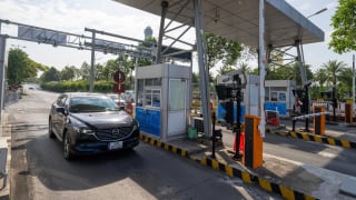 Chạy thử 3 làn thu phí không dừng tại nhà ga T1 sân bay Nội Bài