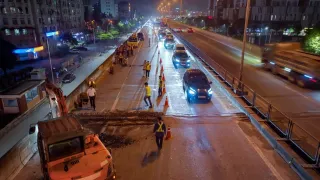 Phân luồng để sửa chữa Vành đai 3 trên cao, được đi vào làn khẩn cấp