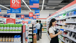 Miễn thuế hàng thiết yếu từ Mỹ: Bài toán hai chiều của thị trường Việt