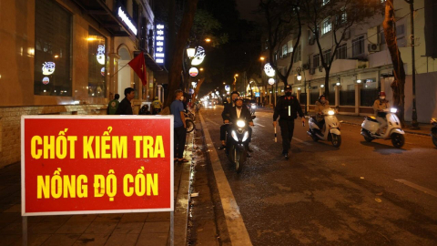 Hà Nội chiếm hơn 14% tổng số vi phạm nồng độ cồn của cả nước
