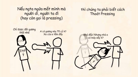 Pressing/thoát pressing