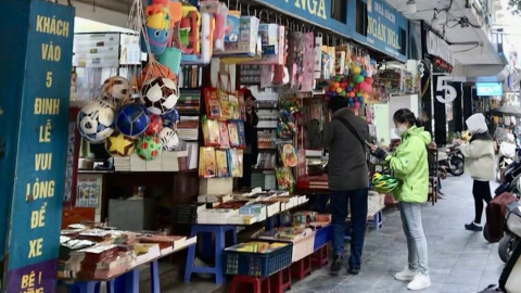 Phố sách vào Xuân