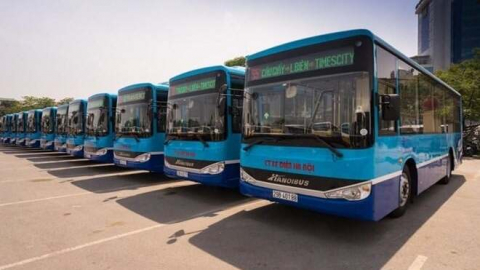 Năm 2023, xe buýt Hà Nội đón hơn 227 triệu lượt khách