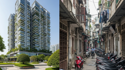 Chung cư hay nhà thổ cư, lựa chọn thế nào khi giá tăng cao?