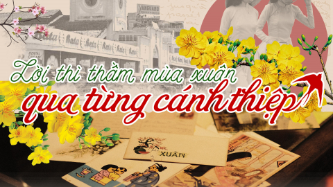 Lời thì thầm mùa xuân qua từng cánh thiệp