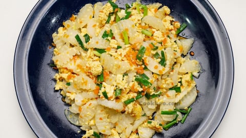 Củ cải trắng xào trứng