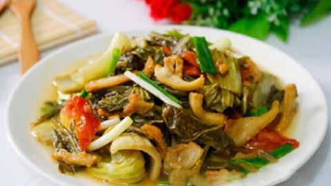 Dưa xào tóp mỡ