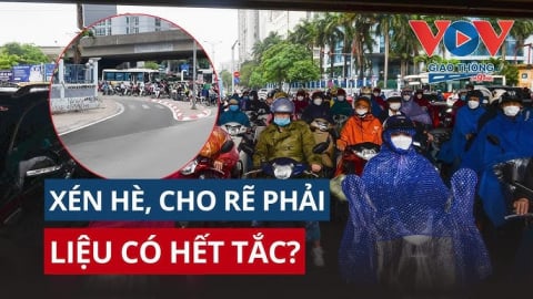 Hà Nội: Xén hè, mở làn rẽ phải – Ùn tắc tại Nguyễn Hoàng – Phạm Hùng có giảm?
