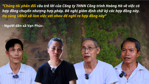 Vụ thâu tóm đất ở Thanh Trì: Doanh nghiệp nói “đã chuyển nhượng”, nhân viên thừa nhận “chỉ thuê đất của dân”!?
