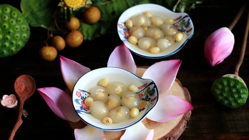 Chè long nhãn hạt sen, thức quà thanh tao đất Kinh Kỳ