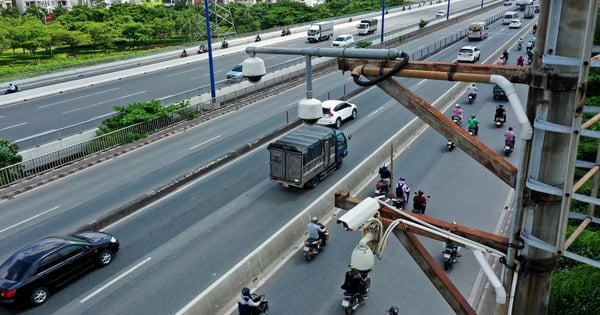 Hệ thống camera giao thông ở khu vực cầu Sài Gòn - Ảnh: Tuổi trẻ