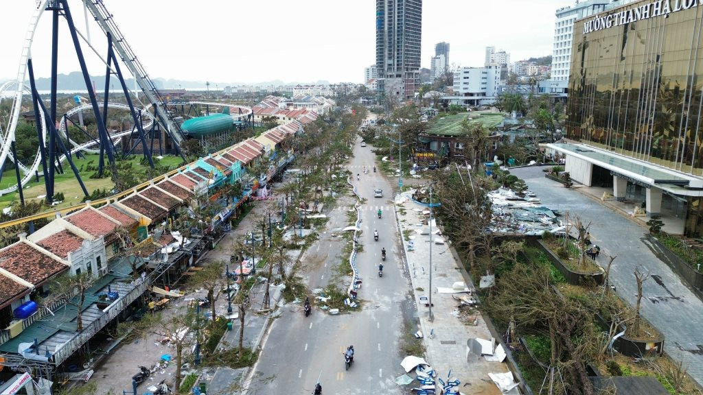 Nhiều tuyến đường tại Quảng Ninh bị ảnh hưởng nặng nề do bão số 3 nay đã cơ bản được dọn dẹp và giao thông được hoạt động trở lại. Ảnh: Báo Tài nguyên môi trường