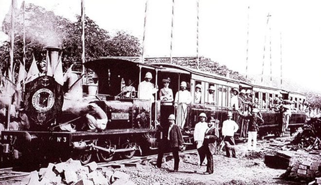 Chuyến xe lửa đầu tiên tuyến Sài Gòn - Mỹ Tho - Ảnh tư liệu