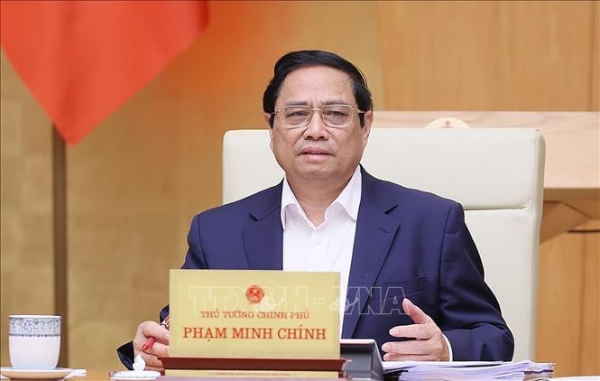 Thủ tướng Phạm Minh Chính chủ trì Phiên họp Chính phủ thường kỳ tháng 11/2023. Ảnh: Dương Giang/TTXVN