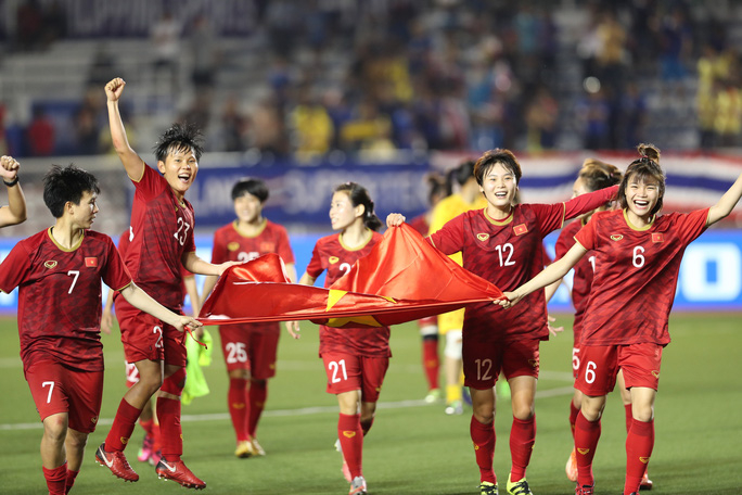 Đội tuyển bóng đá nữ Quốc gia lần đầu tiên giành quyền tham dự VCK Cúp bóng đá nữ Thế giới. Ảnh: Người lao động