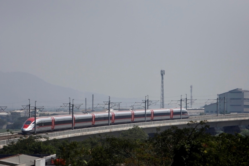 Đây là dự án đường sắt cao tốc đầu tiên ở Đông Nam Á, tổng mức đầu tư lên tới 7,3 tỷ USD - Ảnh kompas.id