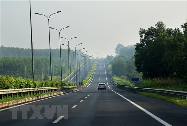 Cao tốc Thành phố Hồ Chí Minh-Long Thành-Dầu Giây đoạn qua huyện Thống Nhất (gần ngã ba Dầu Giây). (Ảnh: Hồng Đạt/TTXVN)