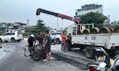Chở sắt quá dài, đi vào đường cấm: Tài xế và chủ xe bị phạt hơn 40 triệu đồng