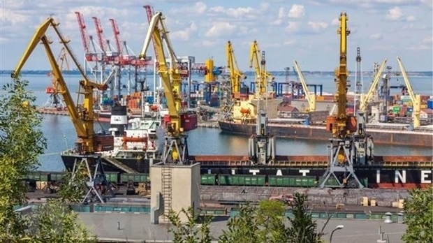 Cảng hàng hóa ở TP Odessa, Ukraine. (Ảnh: Adobe Stock/TTXVN)