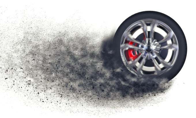 Hạt bụi phát ra từ lốp xe khi ma sát, hao mòn có thể không nhìn thấy bằng mắt thường, nhưng mức độ gây ô nhiễm lại cao gấp nhiều lần so với khí thải (Ảnh: EA)