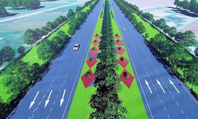 Phối cảnh nút giao giữa đường kết nối số 1 sân bay Long Thành với Quốc lộ 51 đang được triển khai xây dựng (Ảnh: ACV)